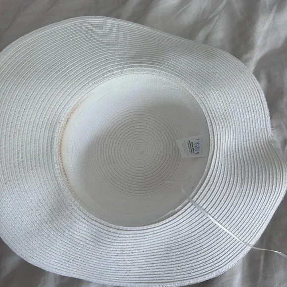 Time and Tru Classic White Wide-Brim Hat - Picture 6 of 9